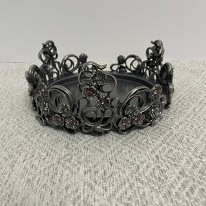 Vintage PartyLite Jewels 3 Wick Candle Holder HB3303U Floral Scroll Design